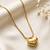 Gold cubic zirconia gold plated necklace for women