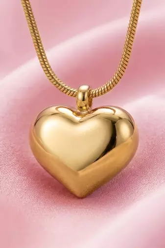 Gold cubic zirconia gold plated necklace for women