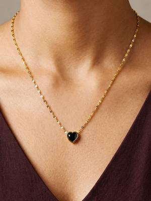 Gold cubic zirconia gold plated necklace for women 1