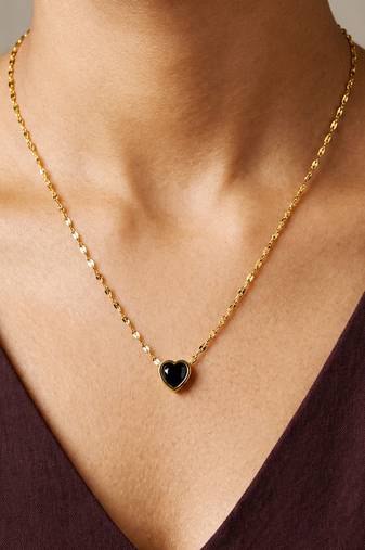 Gold cubic zirconia gold plated necklace for women