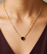 Gold cubic zirconia gold plated necklace for women