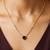 Gold cubic zirconia gold plated necklace for women