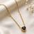 Gold cubic zirconia gold plated necklace for women