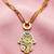 Gold cubic zirconia gold plated necklace for women