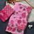 Pink Color Printed And Hand Work Silk Blend Saree