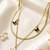 Gold cubic zirconia gold plated necklace for women