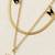 Gold cubic zirconia gold plated necklace for women