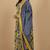 Floral printed cotton v neck kurta trouser & dupatta set