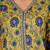 Floral printed cotton v neck kurta trouser & dupatta set