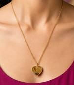 Gold cubic zirconia gold plated necklace for women