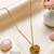 Gold cubic zirconia gold plated necklace for women