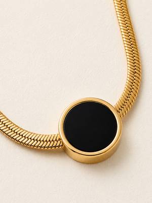 Gold cubic zirconia gold plated necklace for women 3