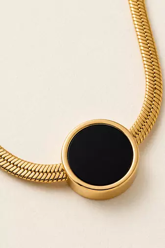 Gold cubic zirconia gold plated necklace for women