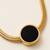 Gold cubic zirconia gold plated necklace for women