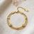 Gold cubic zirconia gold plated bracelet for women