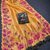 Yellow Color Printed And Hand Work Silk Blend Saree