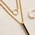 Gold cubic zirconia gold plated necklace for women