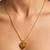 Gold cubic zirconia gold plated necklace for women