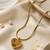 Gold cubic zirconia gold plated necklace for women