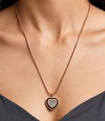 Gold cubic zirconia gold plated necklace for women