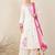Women Floral Embroidered Thread Work Kurta with Trousers & With Dupatta