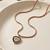 Gold cubic zirconia gold plated necklace for women