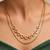 Gold cubic zirconia gold plated necklace for women