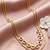 Gold cubic zirconia gold plated necklace for women
