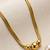 Gold cubic zirconia gold plated necklace for women