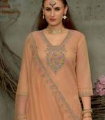 Women Floral Embroidered Sequinned Kurta With Trousers & Dupatta