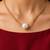 Gold cubic zirconia gold plated necklace for women