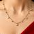 Gold cubic zirconia gold plated necklace for women