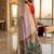 Lavender cotton woven saree with blouse