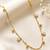 Gold cubic zirconia gold plated necklace for women
