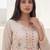 Women Floral Embroidered Mirror Work Kurta with Trousers & With Dupatta