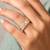 Gold cubic zirconia gold plated finger ring for women