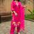 Ethnic Motifs Embroidered Round Neck Thread Work Kurta with Trousers & Dupatta