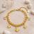 Gold cubic zirconia gold plated bracelet for women