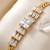 Gold cubic zirconia gold plated bracelet for women