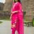 Ethnic Motifs Embroidered Round Neck Thread Work Kurta with Trousers & Dupatta