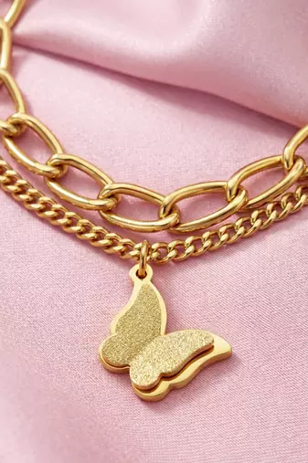 Gold cubic zirconia gold plated bracelet for women