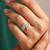 Gold cubic zirconia gold plated finger ring for women