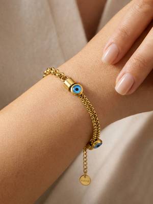 Gold cubic zirconia gold plated bracelet for women 1