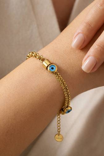 Gold cubic zirconia gold plated bracelet for women