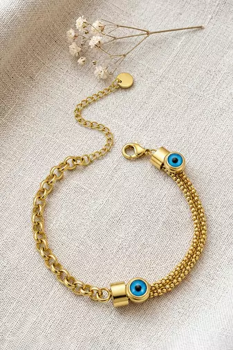Gold cubic zirconia gold plated bracelet for women