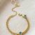 Gold cubic zirconia gold plated bracelet for women