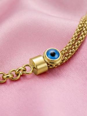Gold cubic zirconia gold plated bracelet for women 3