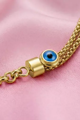 Gold cubic zirconia gold plated bracelet for women