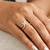 Gold cubic zirconia gold plated finger ring for women