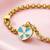 Gold cubic zirconia gold plated bracelet for women